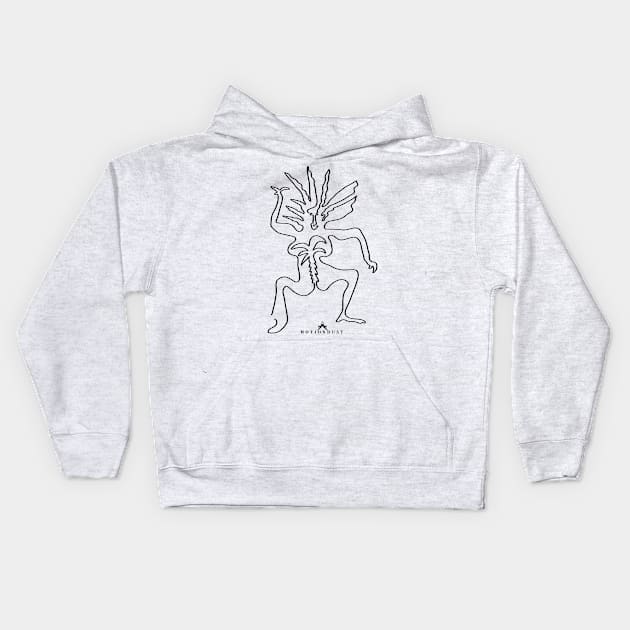 Oasis of a joyful line Kids Hoodie by Motiondust